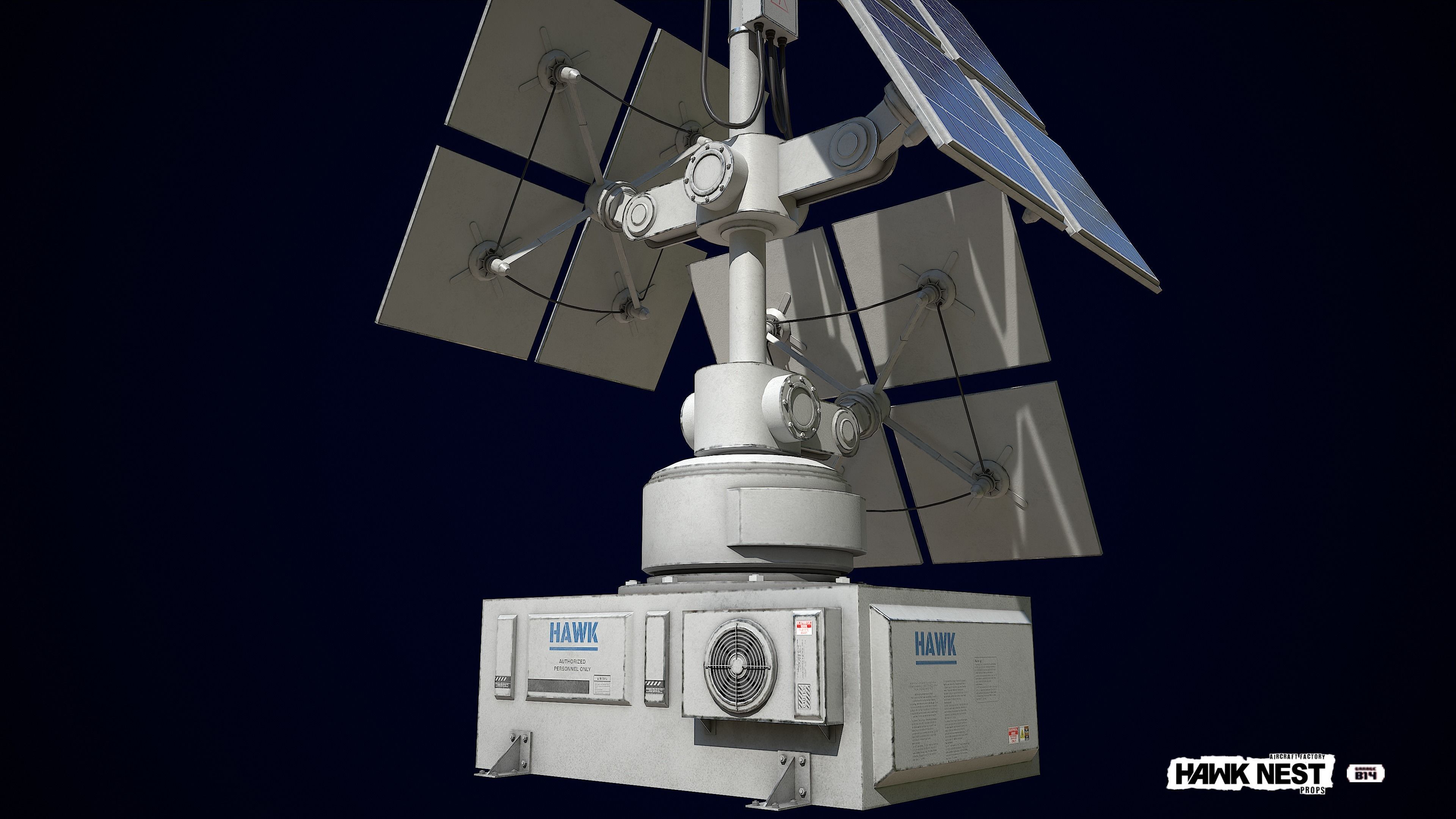 Solar Panel Collection Low-poly 3D model_9