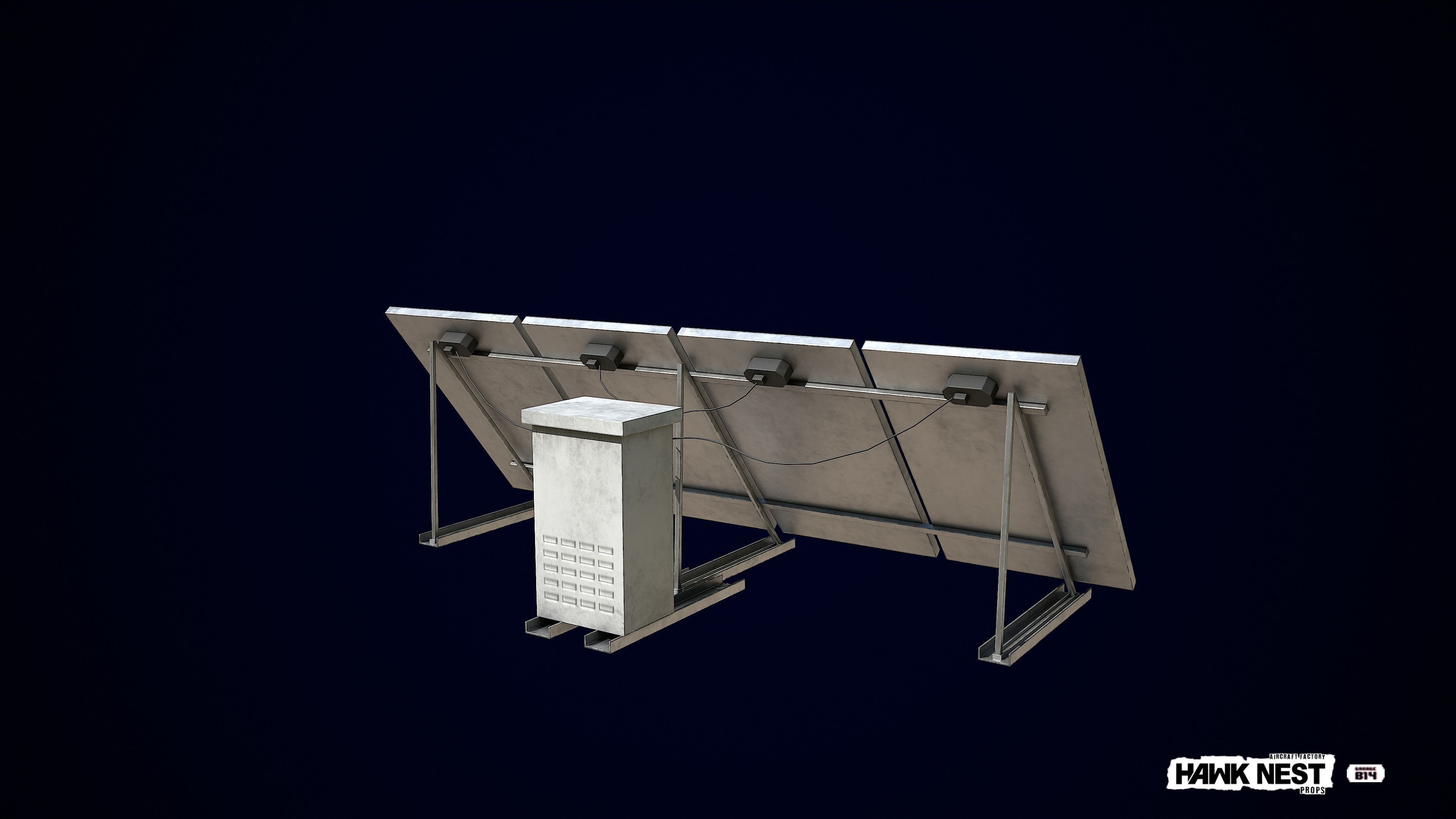 Solar Panel Collection Low-poly 3D model_4