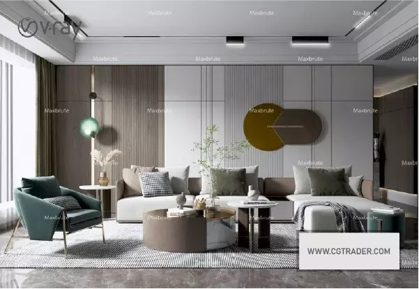 living room pack 18 model 3D model_0