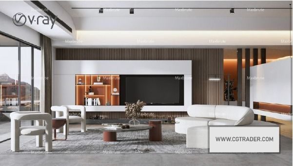 living room pack 18 model 3D model_16