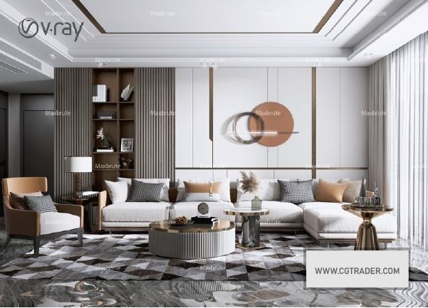 living room pack 18 model 3D model_1