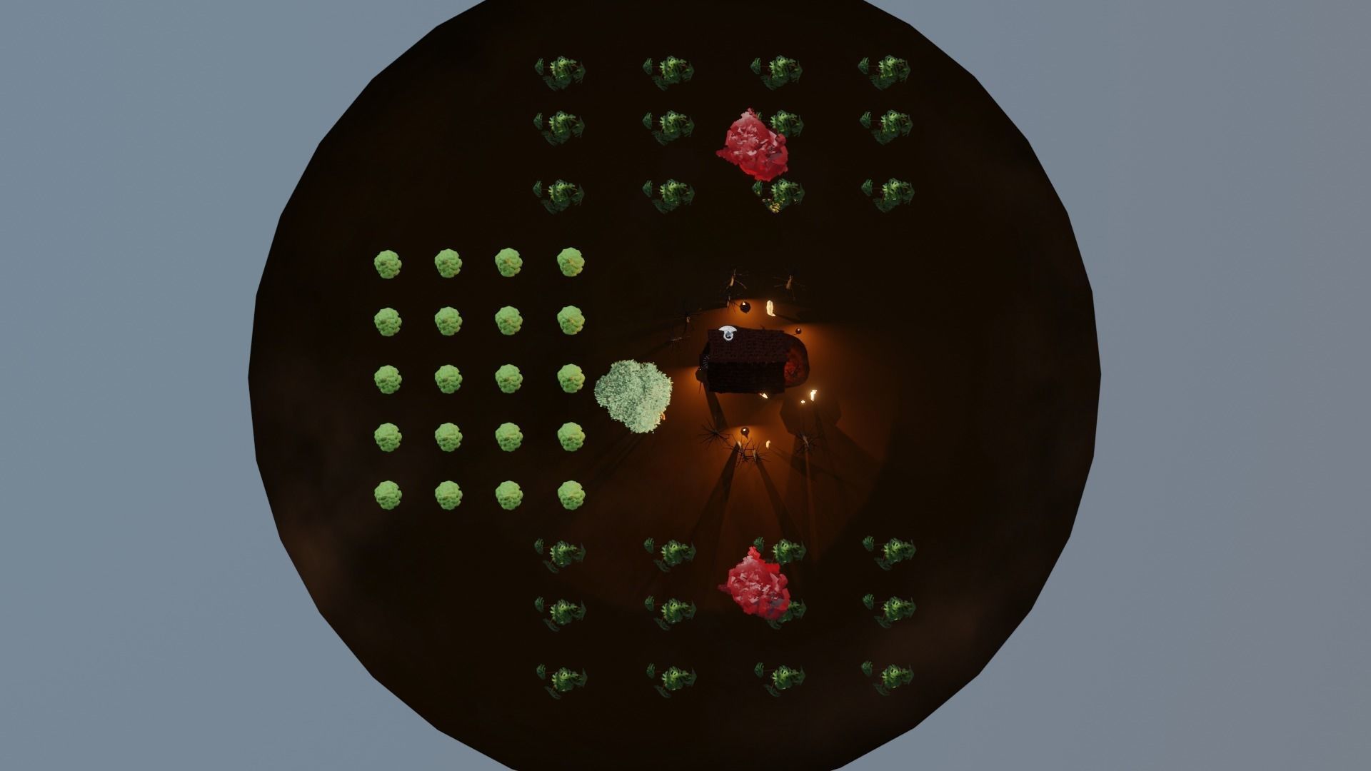 3D Rain Forest Scene Animated With Animals And Haunted Hut Low-poly 3D model_5