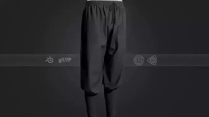 Black Medieval Pants