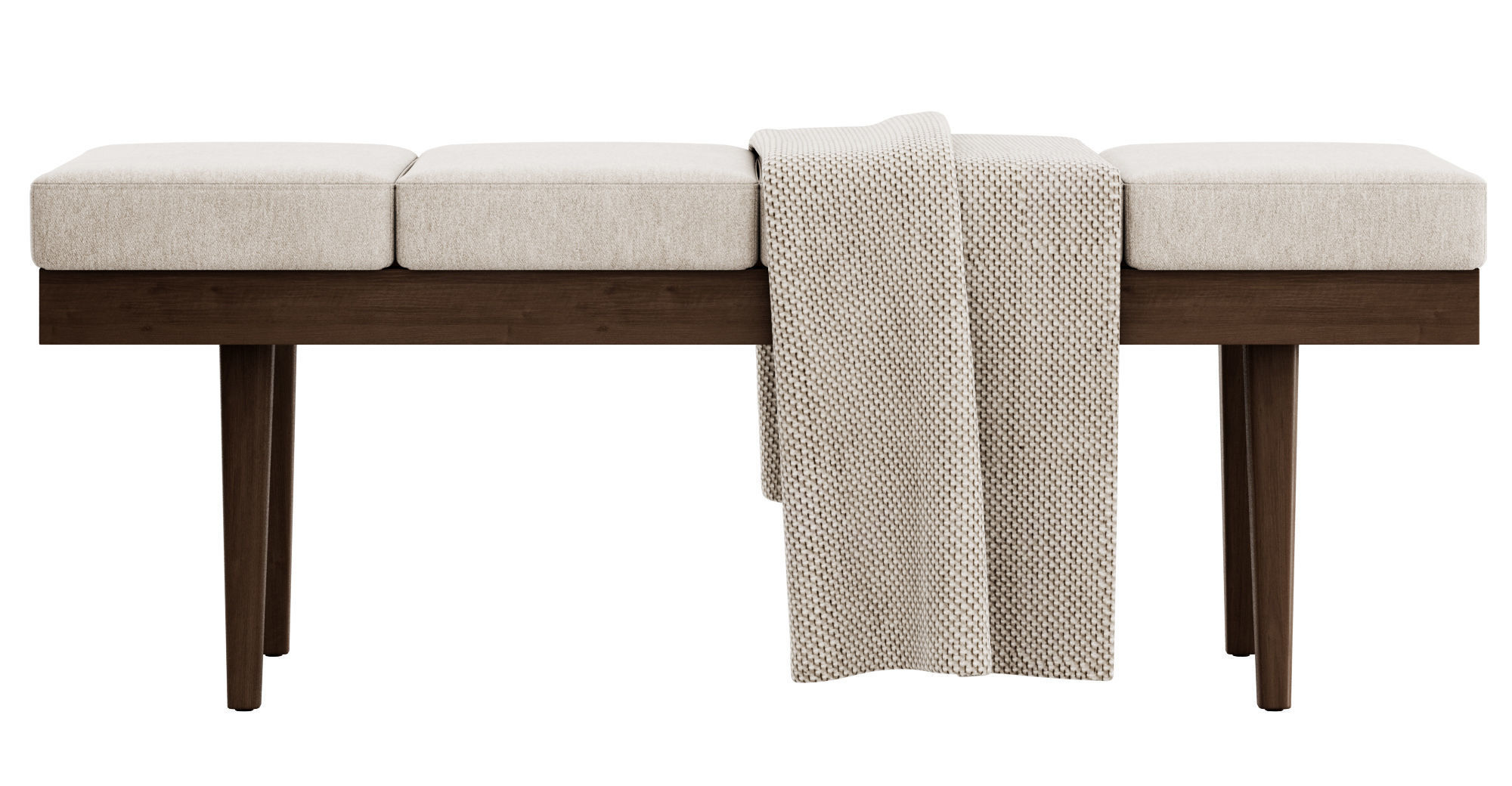 Larisa Bench by Baxton Studio 3D model_9