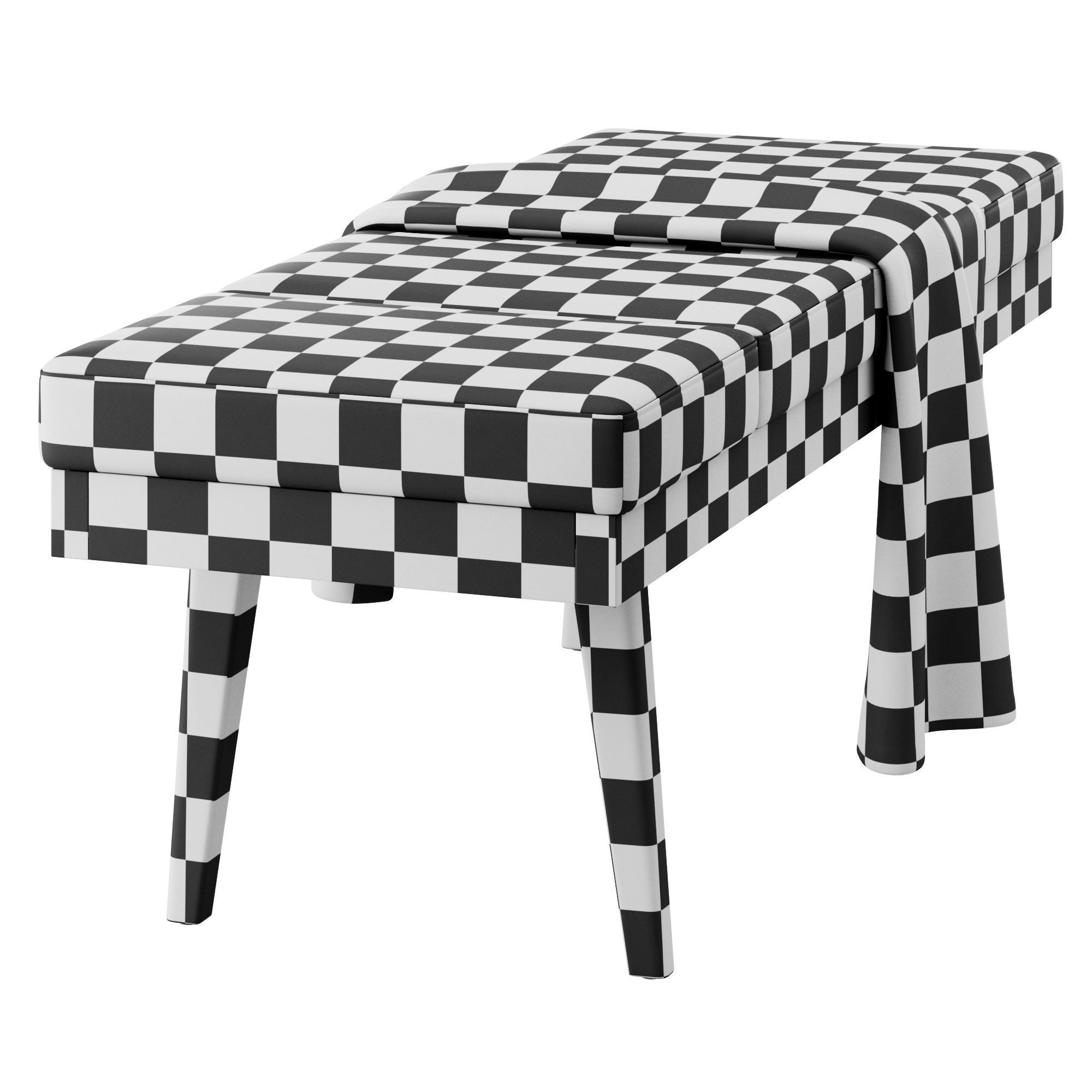 Larisa Bench by Baxton Studio 3D model_14