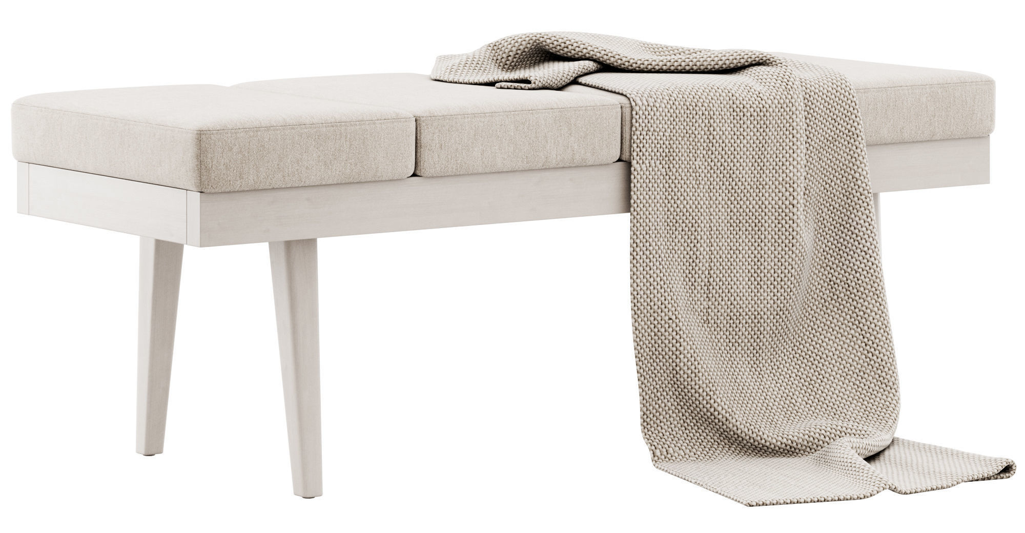 Larisa Bench by Baxton Studio 3D model_5