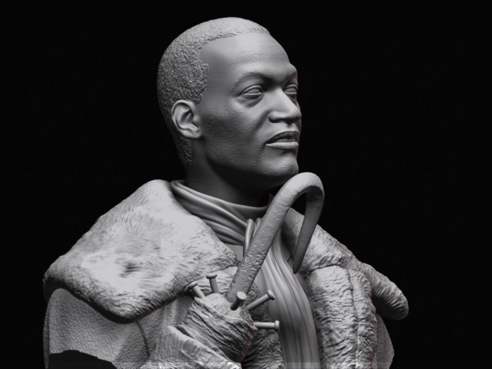 CANDYMAN BUST OBJ Printable 3D model 3D model_3