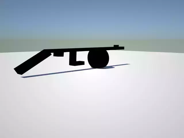 low poly tommy gun 1928
