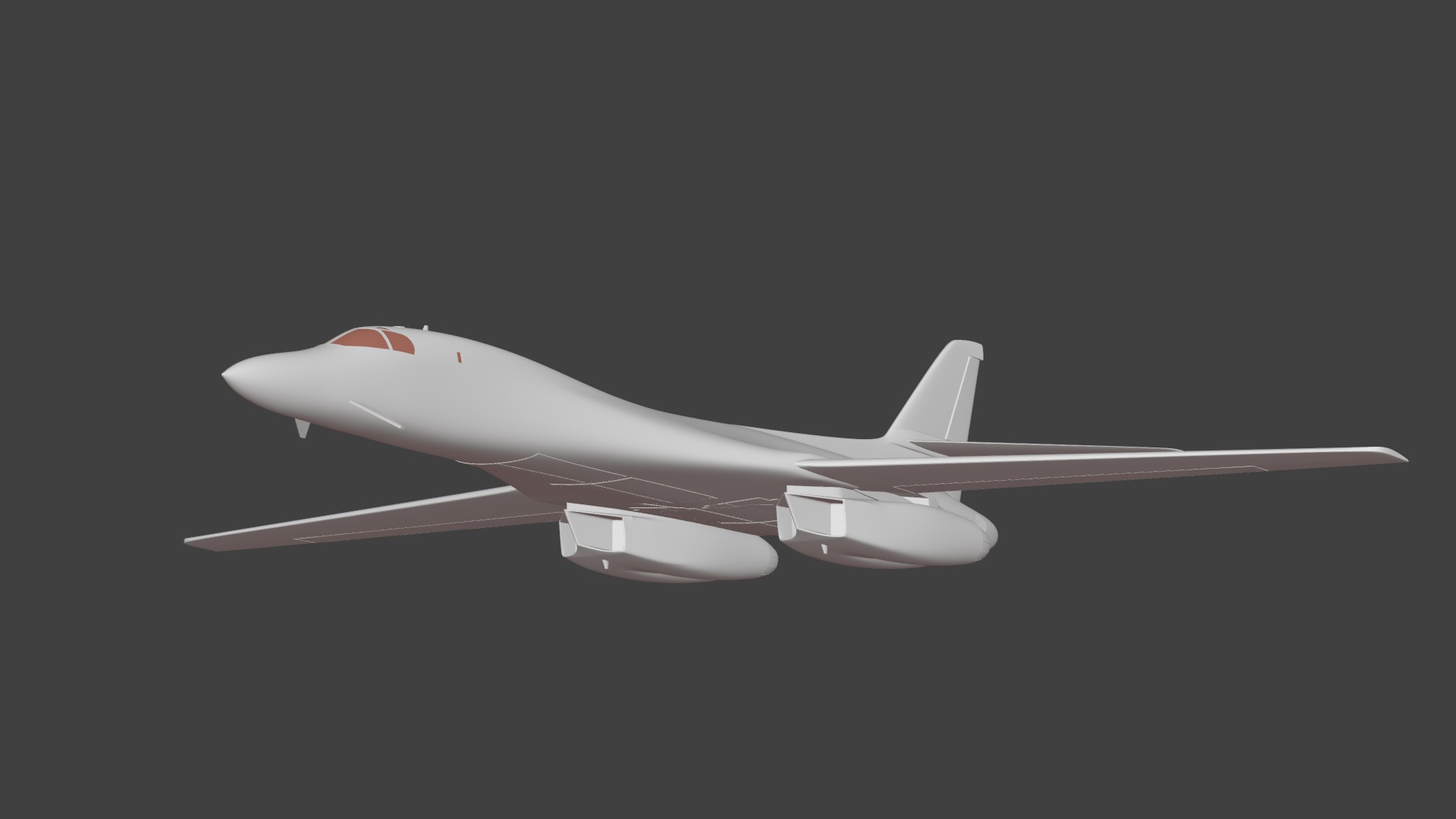 Rockwell B-1 Lancer 3D print model_3