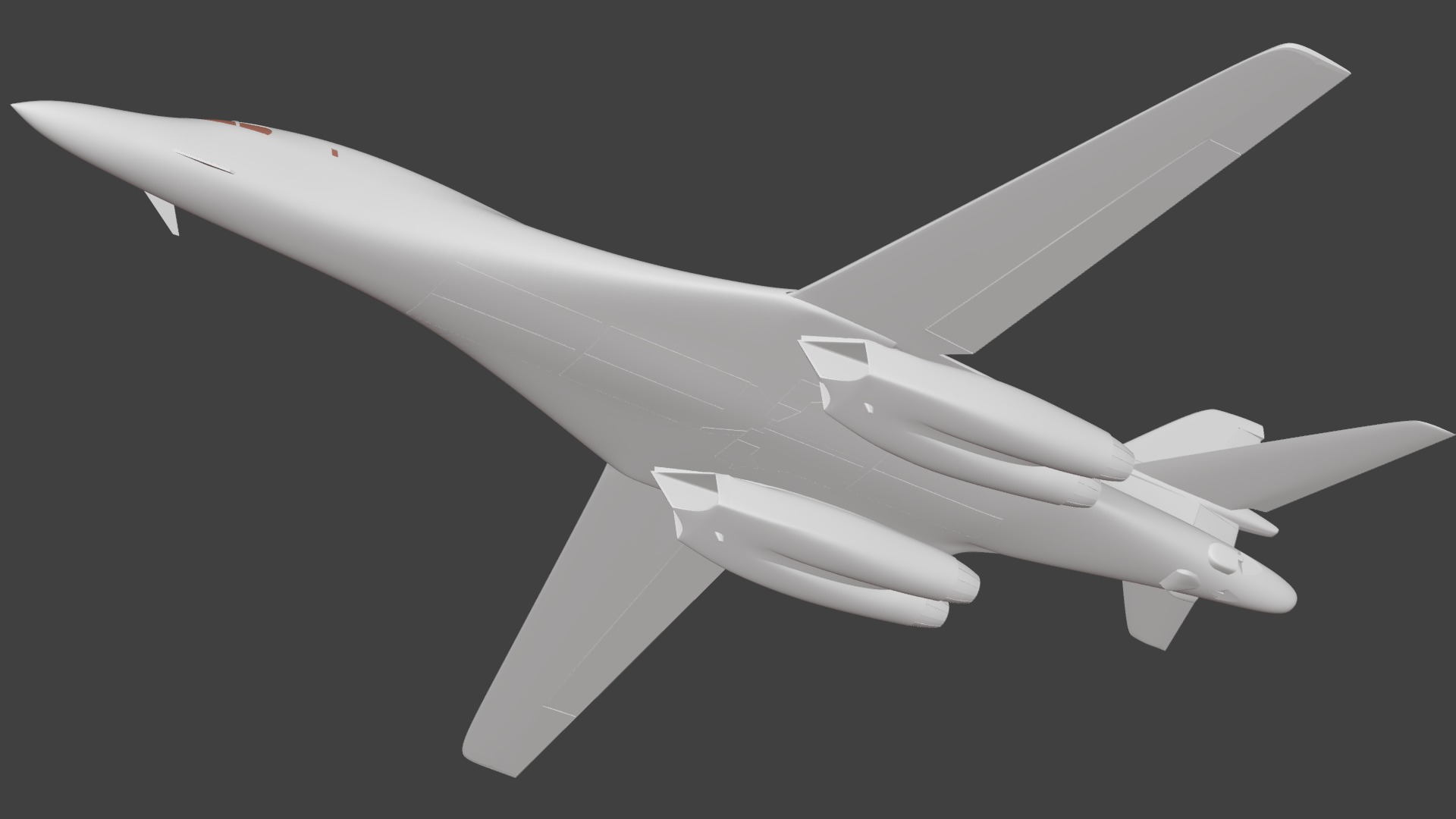 Rockwell B-1 Lancer 3D print model_4
