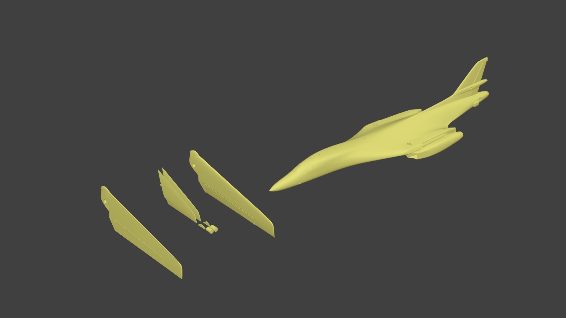 Rockwell B-1 Lancer 3D print model_7