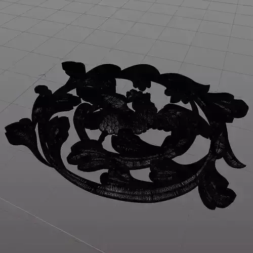 Relief Cockatoo Decoration 3D model