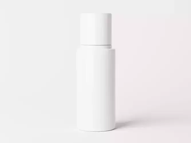 Cosmetic Bottle with Liquid Splash Low-poly 3D model