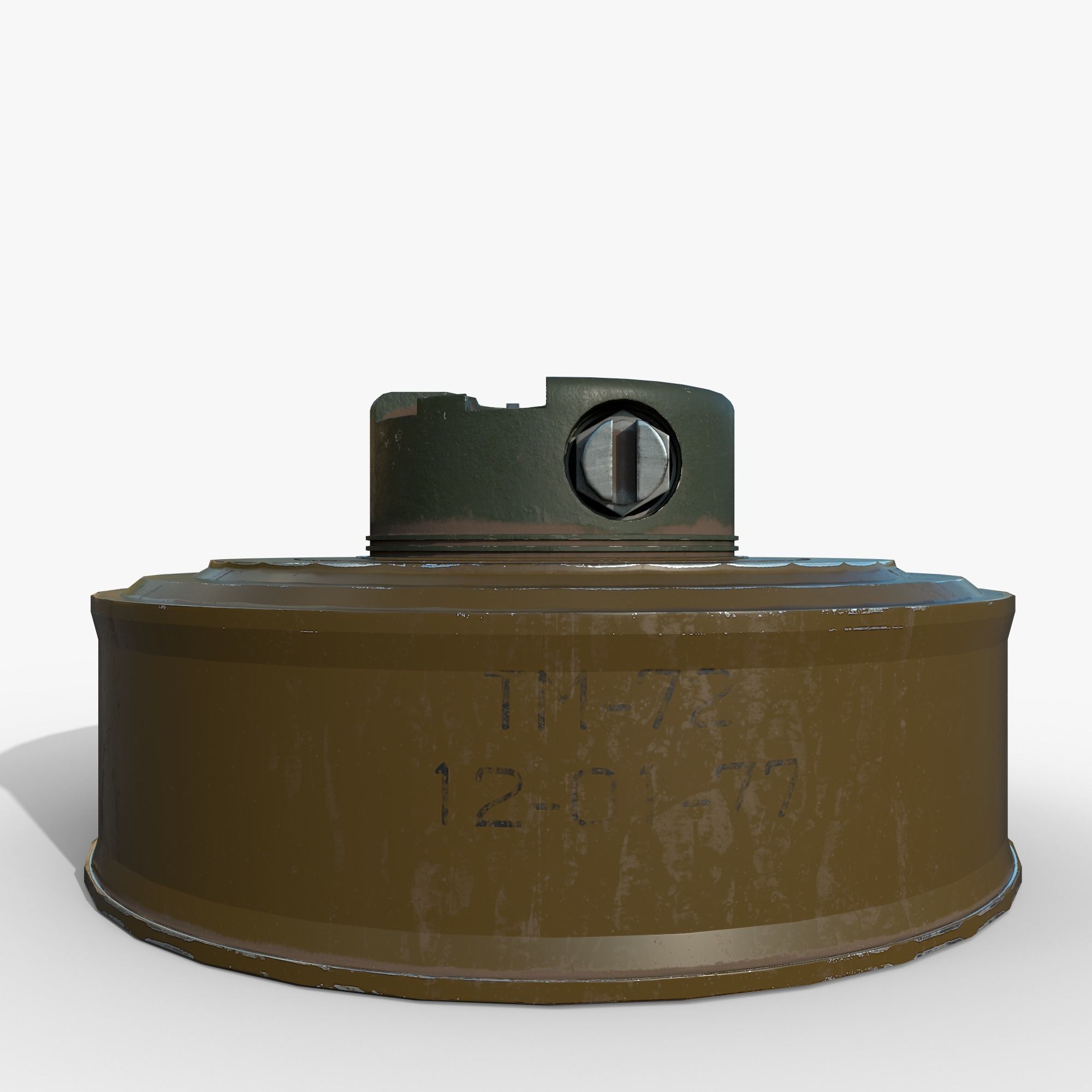 Mine TM-72 Low-poly 3D model_1