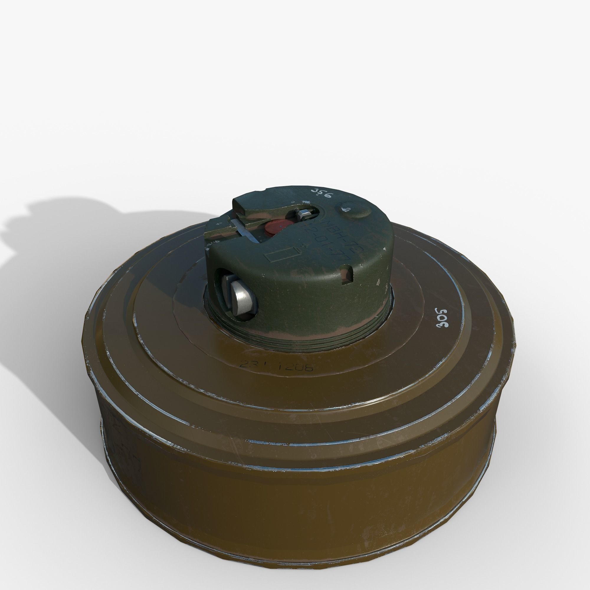 Mine TM-72 Low-poly 3D model_7