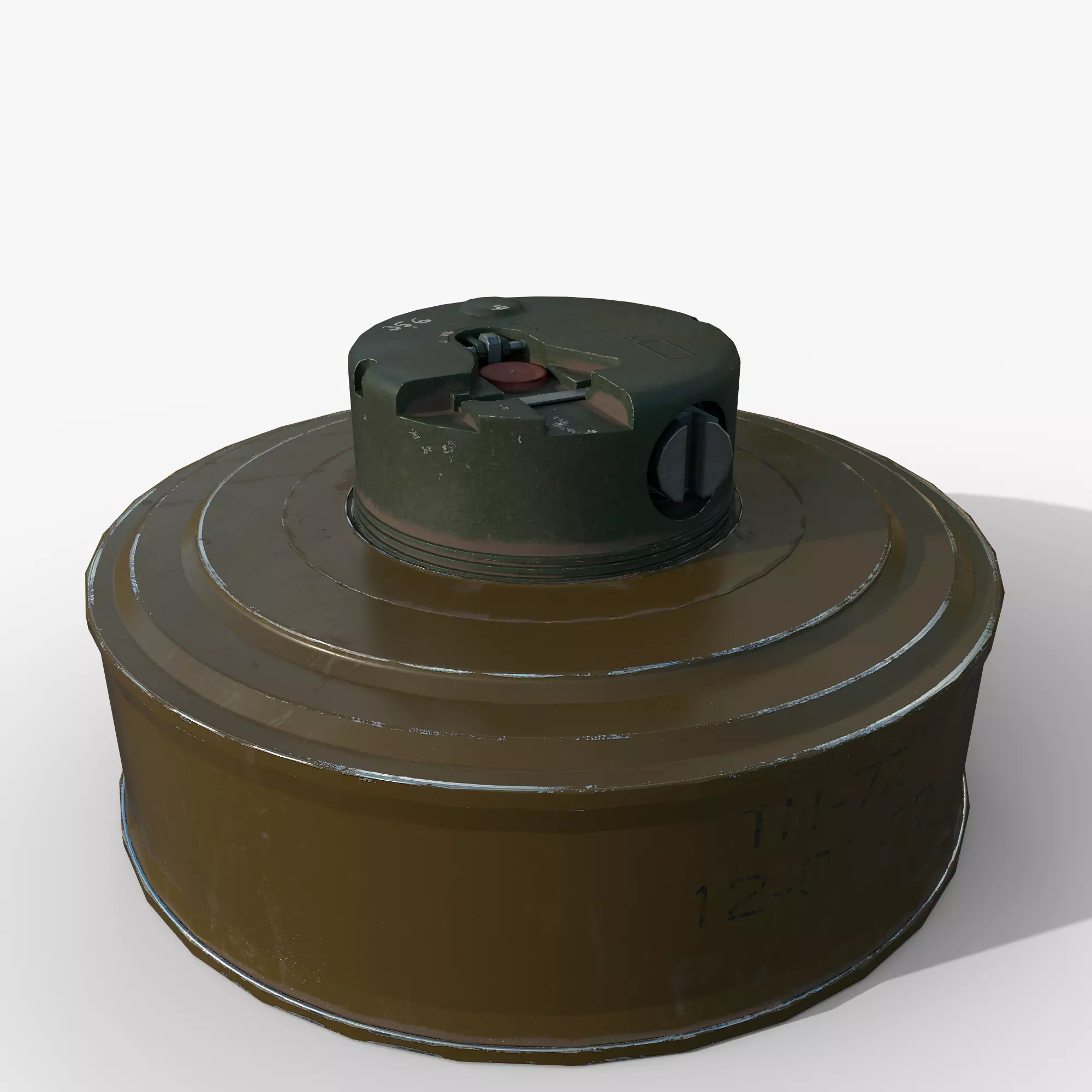 Mine TM-72 Low-poly 3D model_0