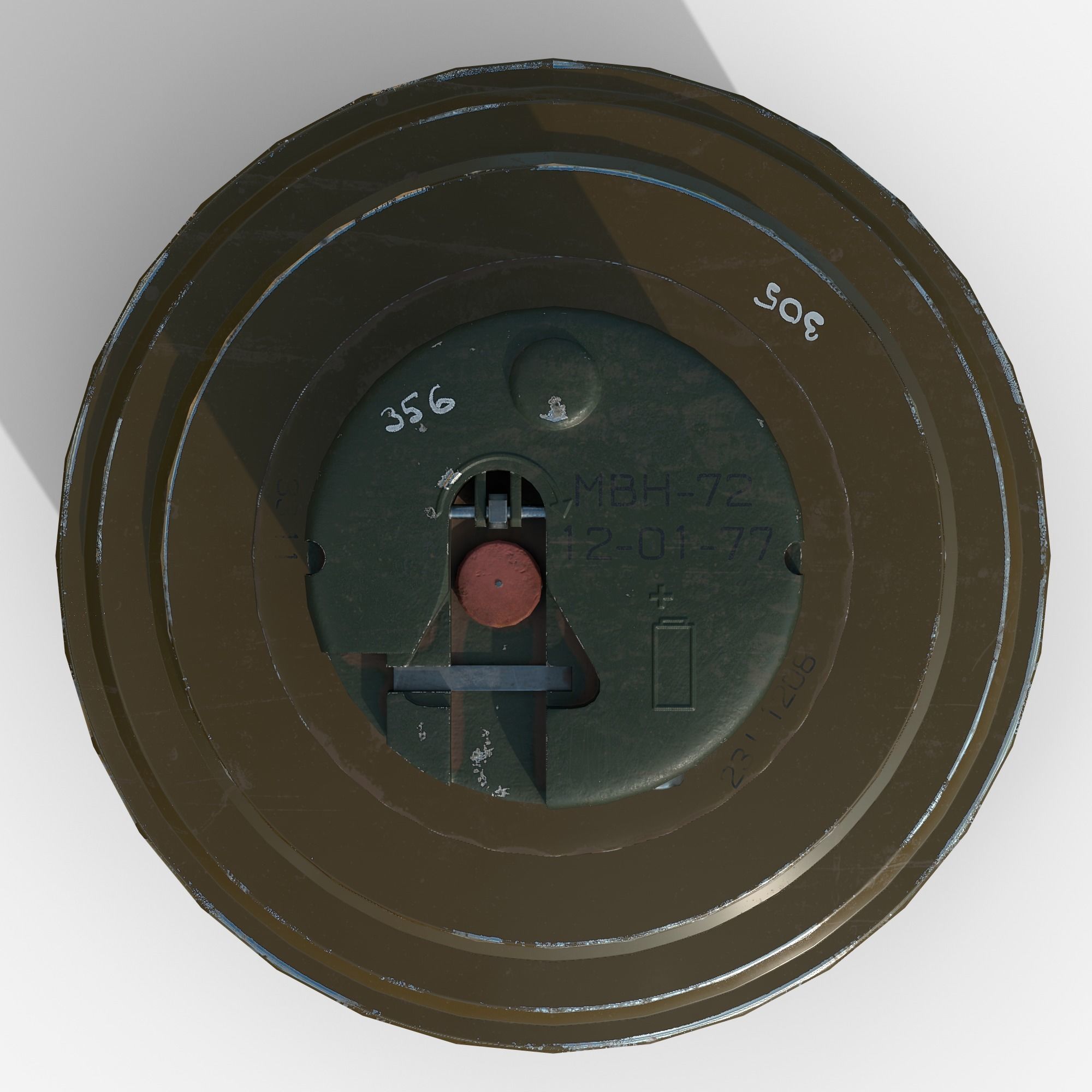 Mine TM-72 Low-poly 3D model_3