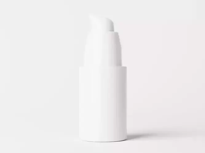 Cosmetic Bottle with Liquid Splash Low-poly 3D model