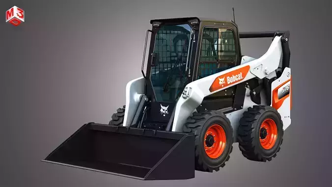 S76 Skid Steer Loader - Bucket 3D model
