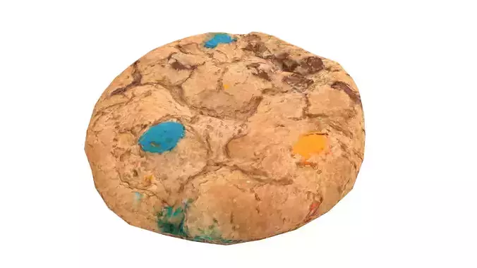 Colored Chip Cookie AR VR PBR  Lowpoly with game ready 3d Model