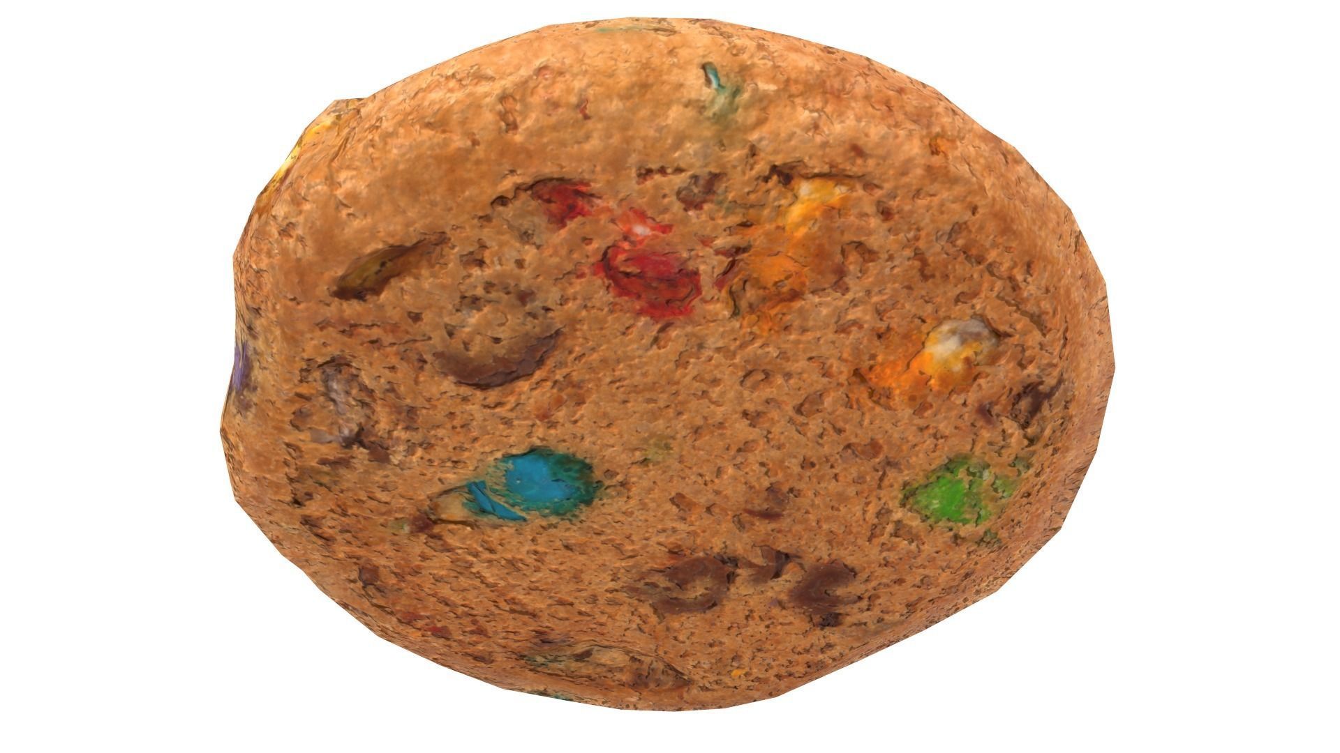 Colored Chip Cookie AR VR PBR Lowpoly with game ready 3d Model Low-poly 3D model_11