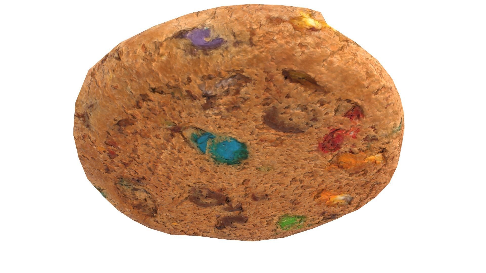 Colored Chip Cookie AR VR PBR Lowpoly with game ready 3d Model Low-poly 3D model_10