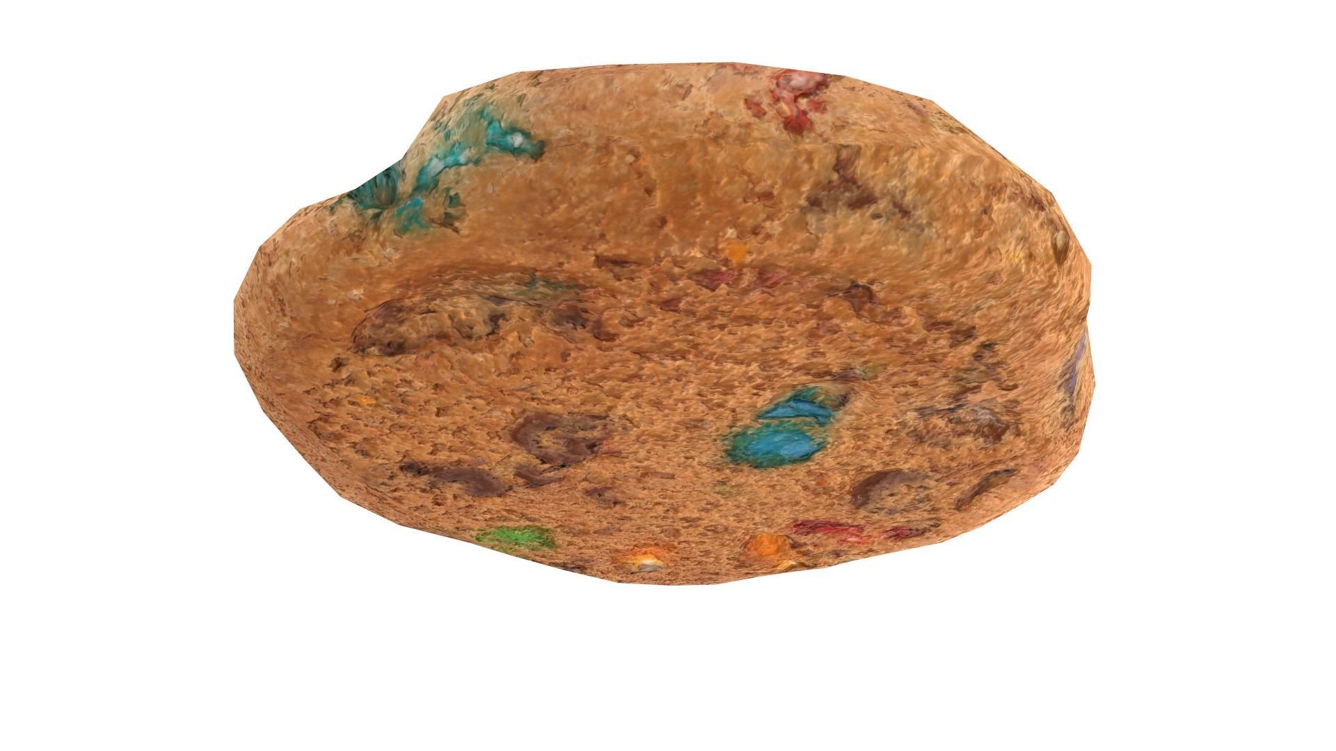 Colored Chip Cookie AR VR PBR Lowpoly with game ready 3d Model Low-poly 3D model_9