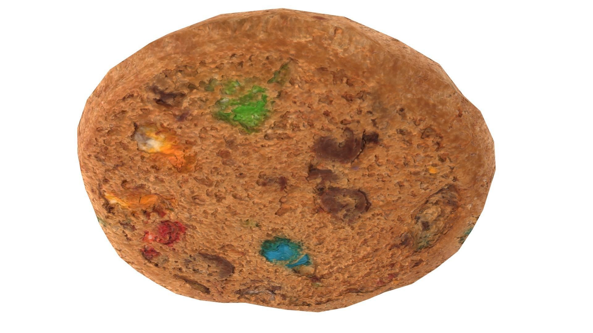 Colored Chip Cookie AR VR PBR Lowpoly with game ready 3d Model Low-poly 3D model_13