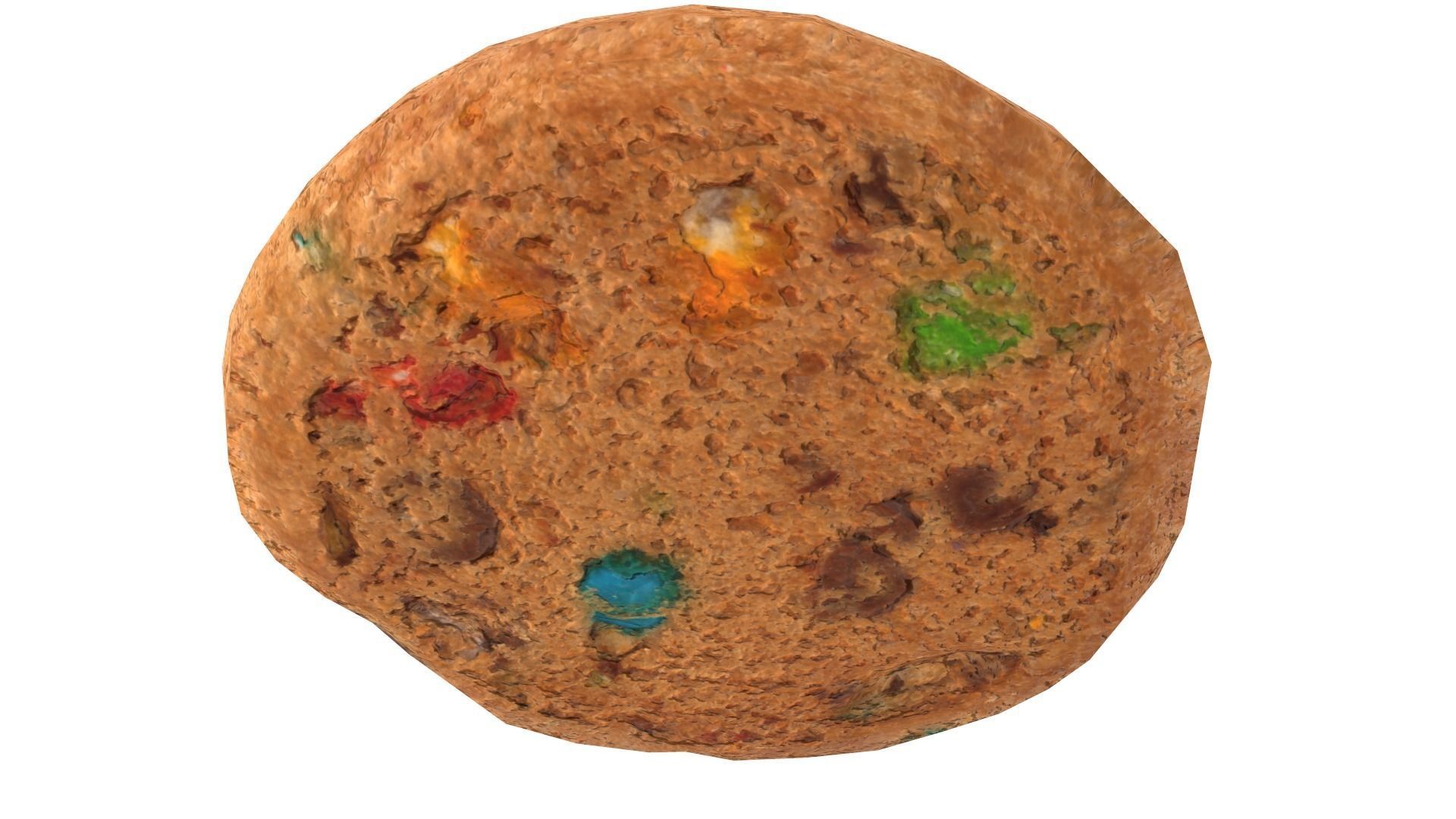 Colored Chip Cookie AR VR PBR Lowpoly with game ready 3d Model Low-poly 3D model_12