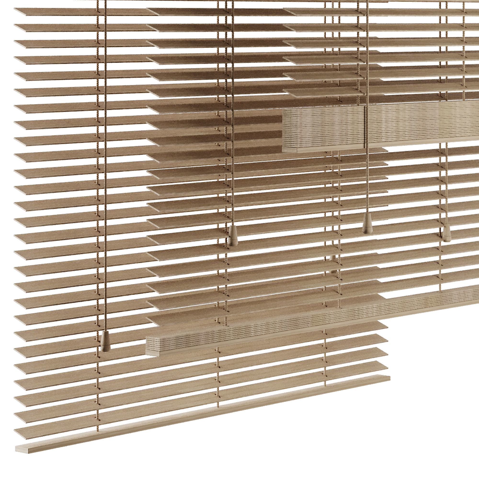 4 Blind Curtain Set1 3D model_1