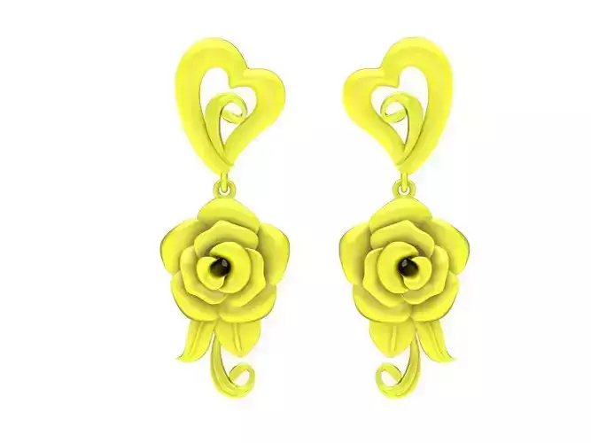 5664 rose earrings