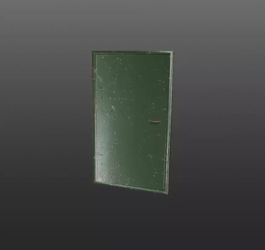 Steel Door Free 3D model