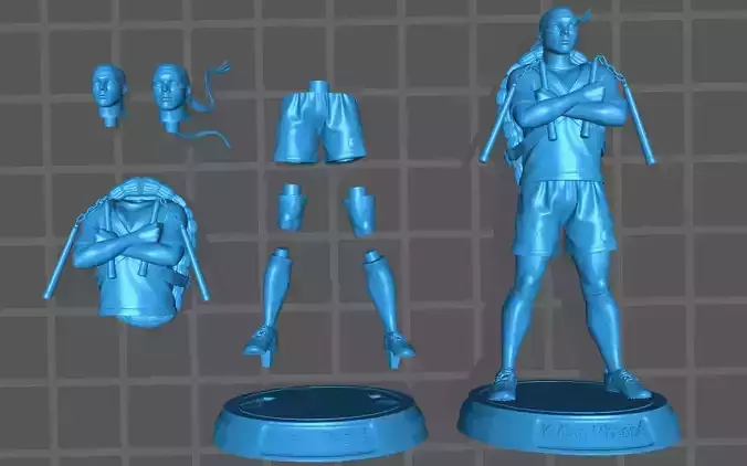Ninja Turtles Kylian Mbappe 3D print model