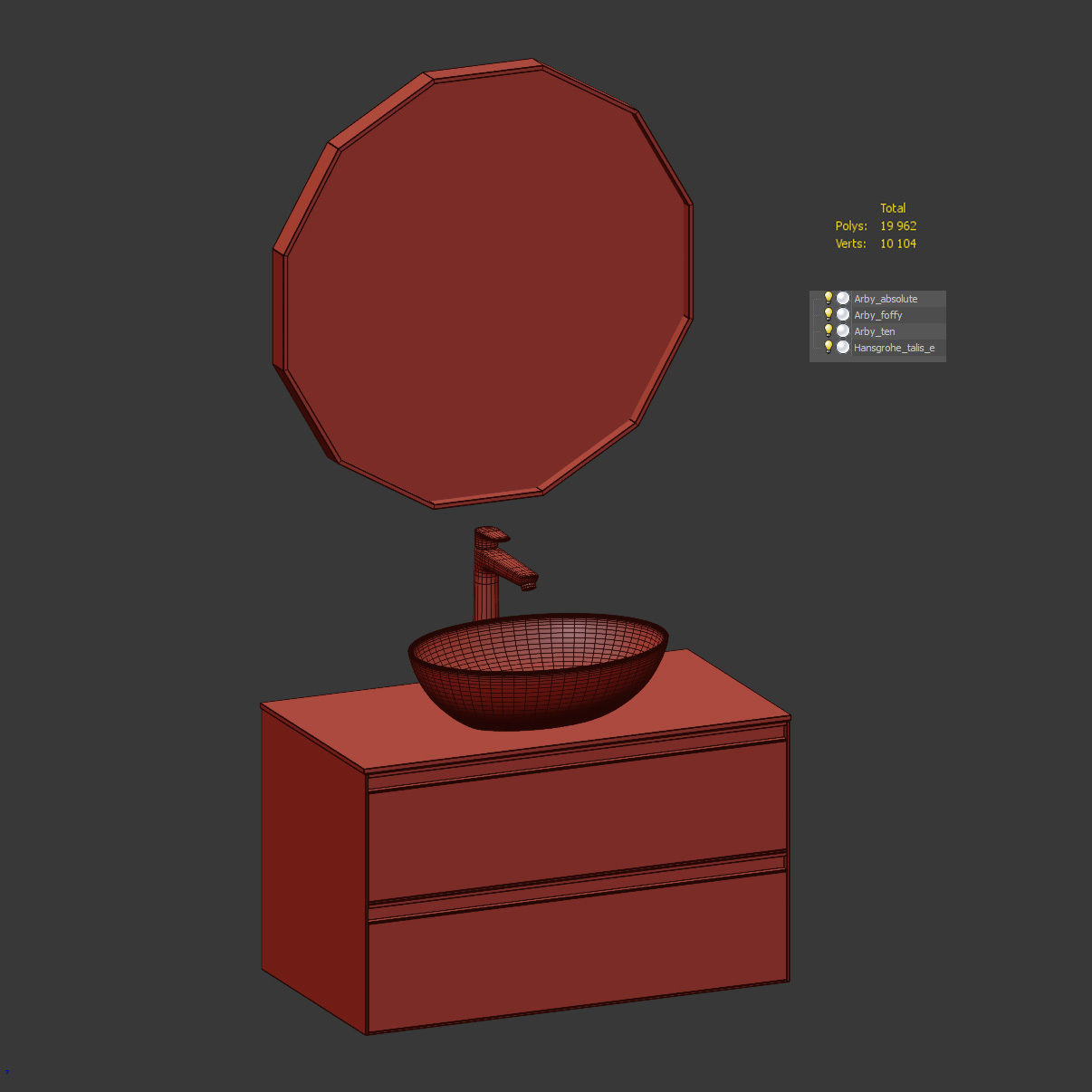 Bathroom set - Arbi 3D model_3