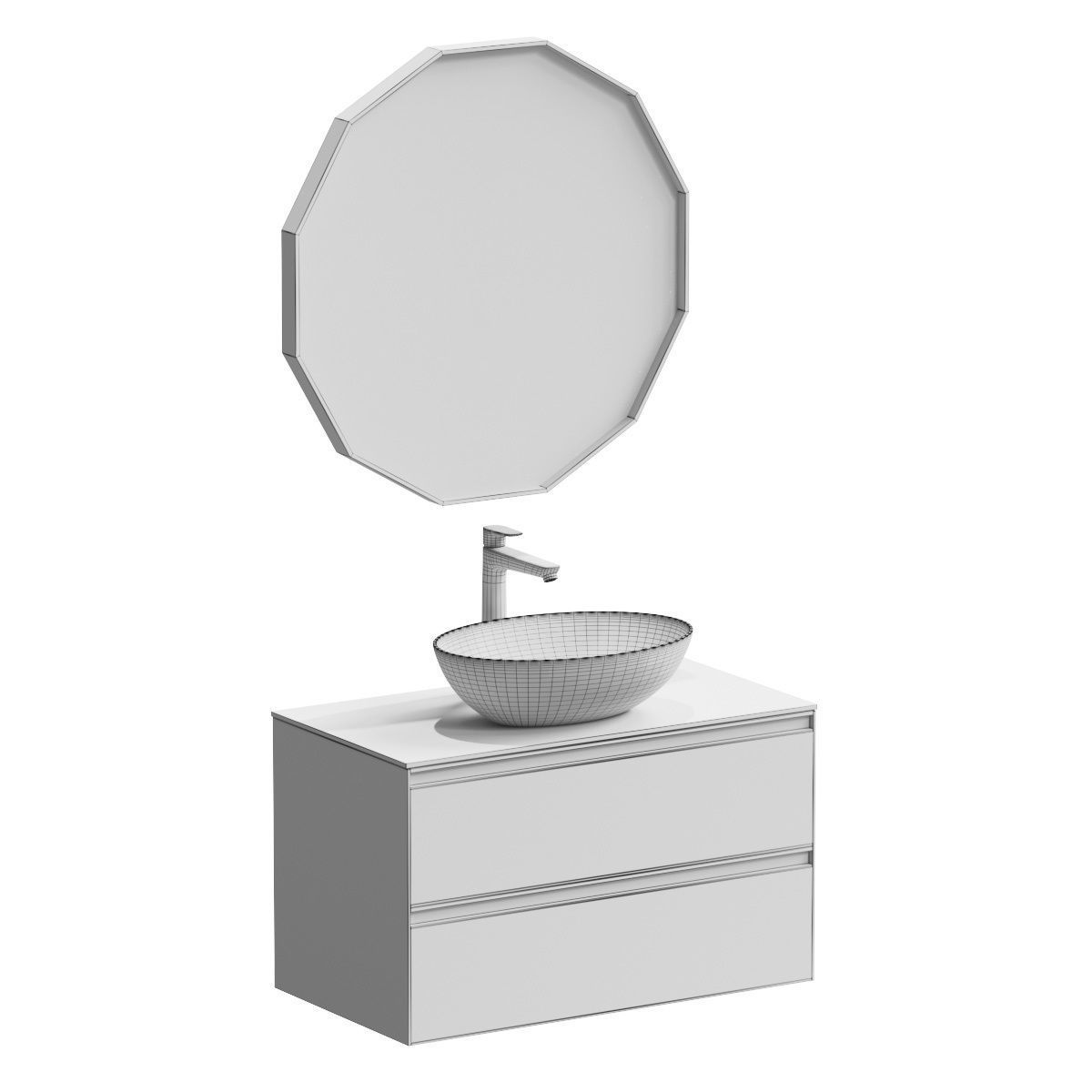 Bathroom set - Arbi 3D model_1