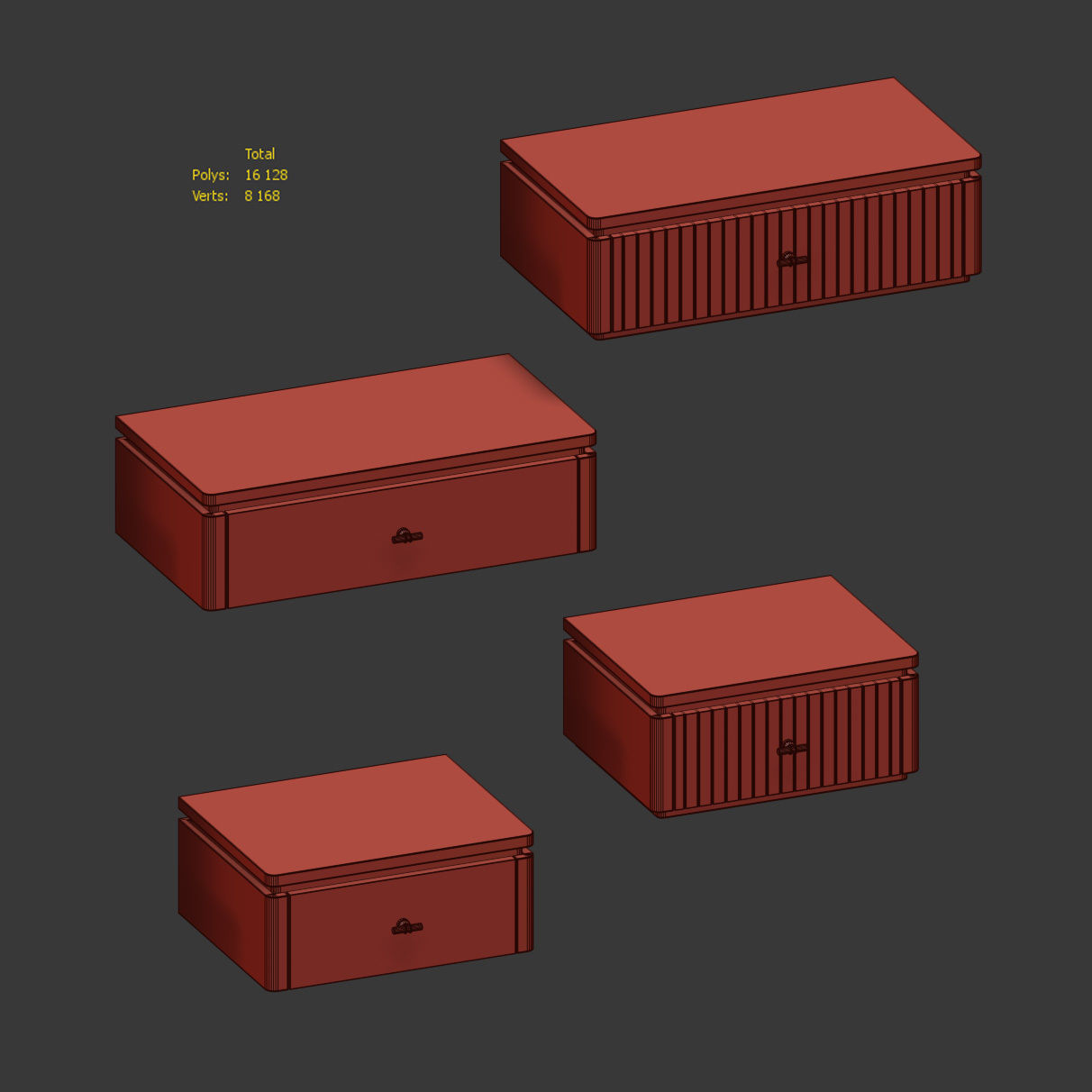 Badiko Caesar bedside tables 3D model_3