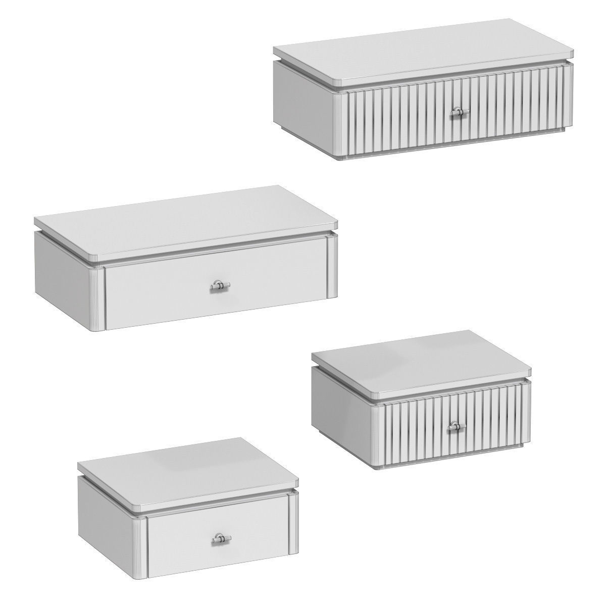 Badiko Caesar bedside tables 3D model_1