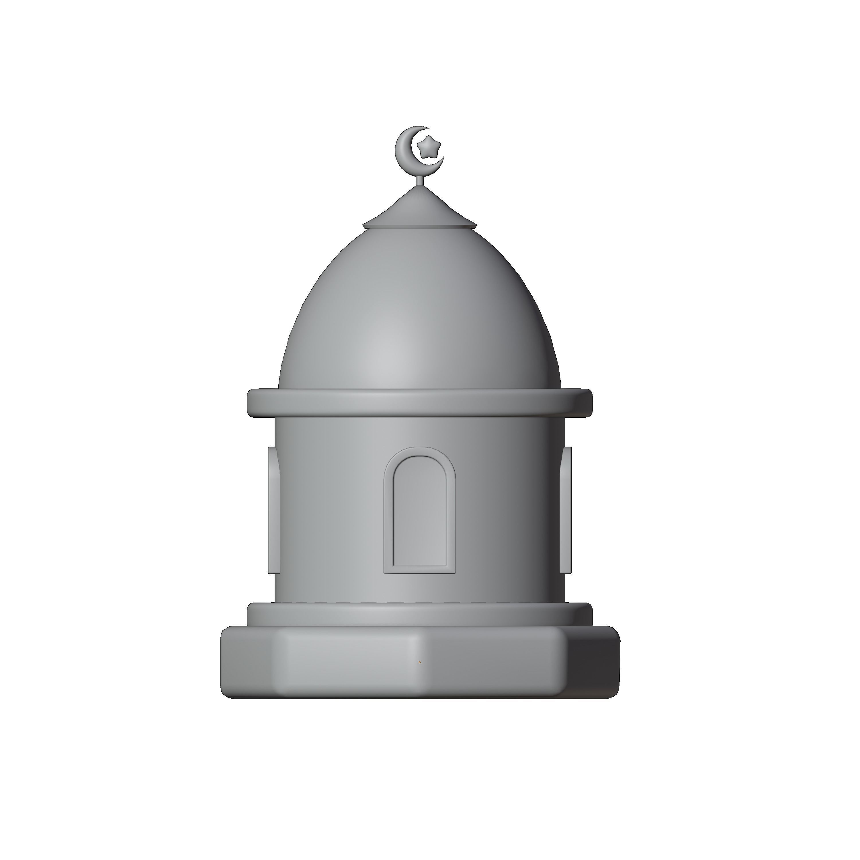 mosque dome Low-poly 3D model_1