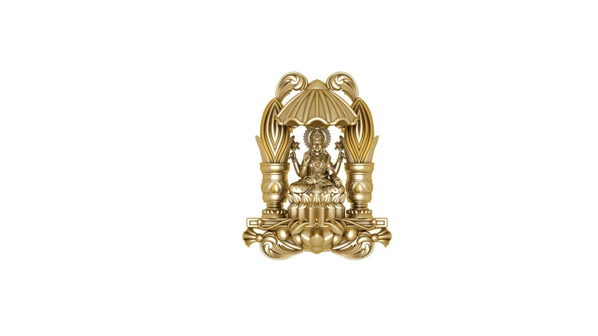 temple panden 3d  plain gold  3D print model_46