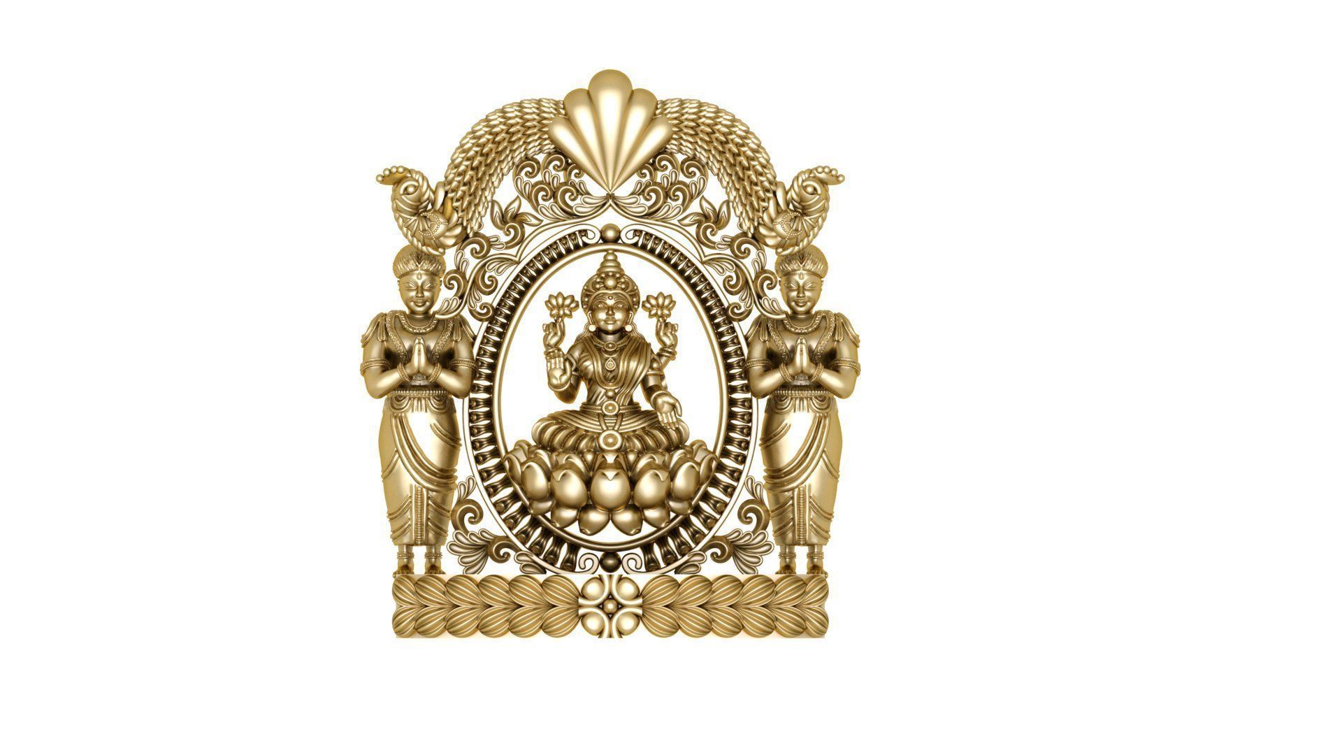 temple panden 3d  plain gold  3D print model_32