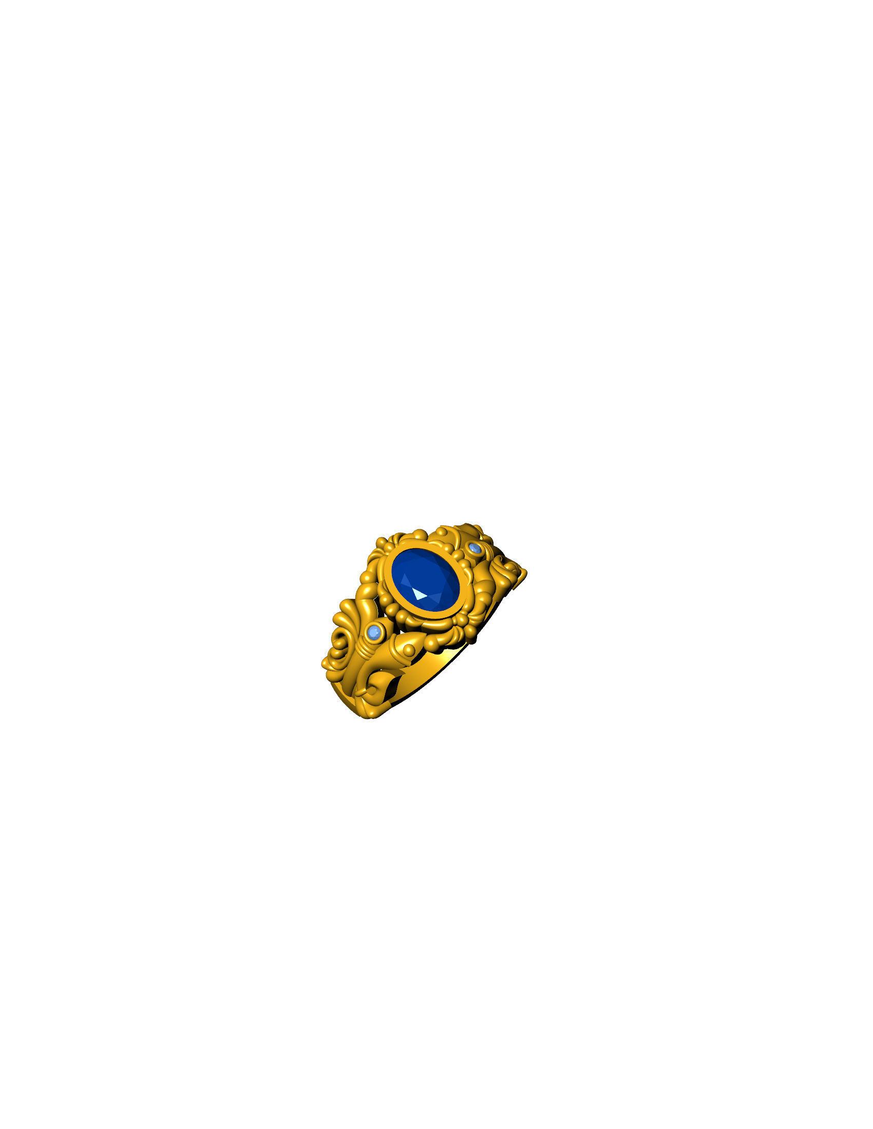 RING SOUTH  3D print model_17