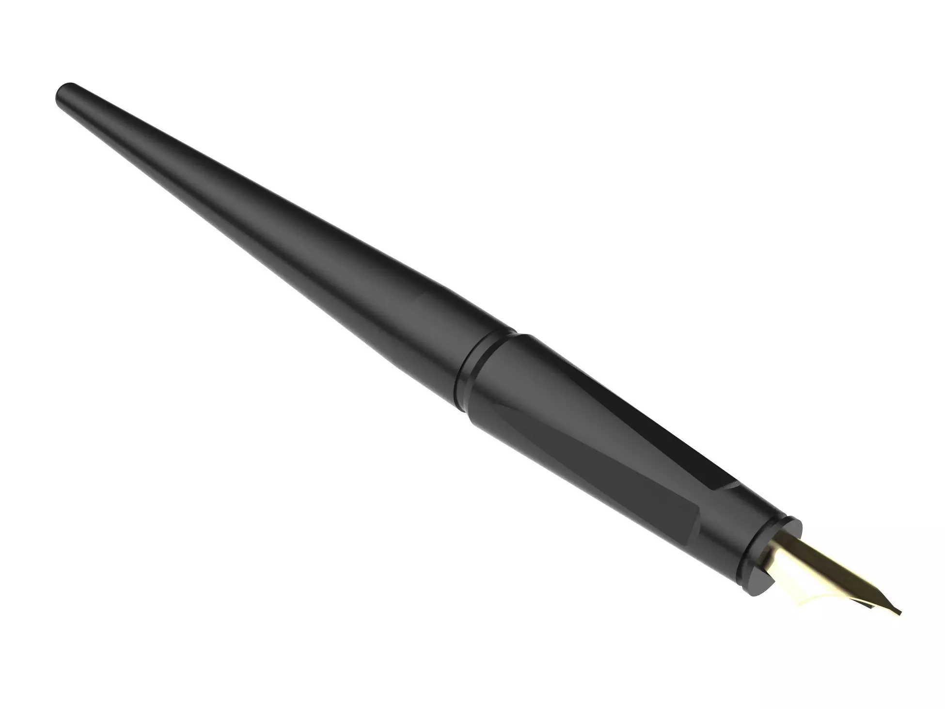 Ink fountain pen 3D model_0