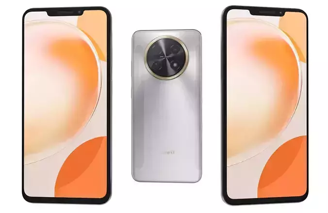 Huawei Nova Y91 White Low-poly 3D model