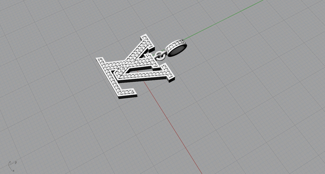 Louis Vuitton Pendant 3D print model_10