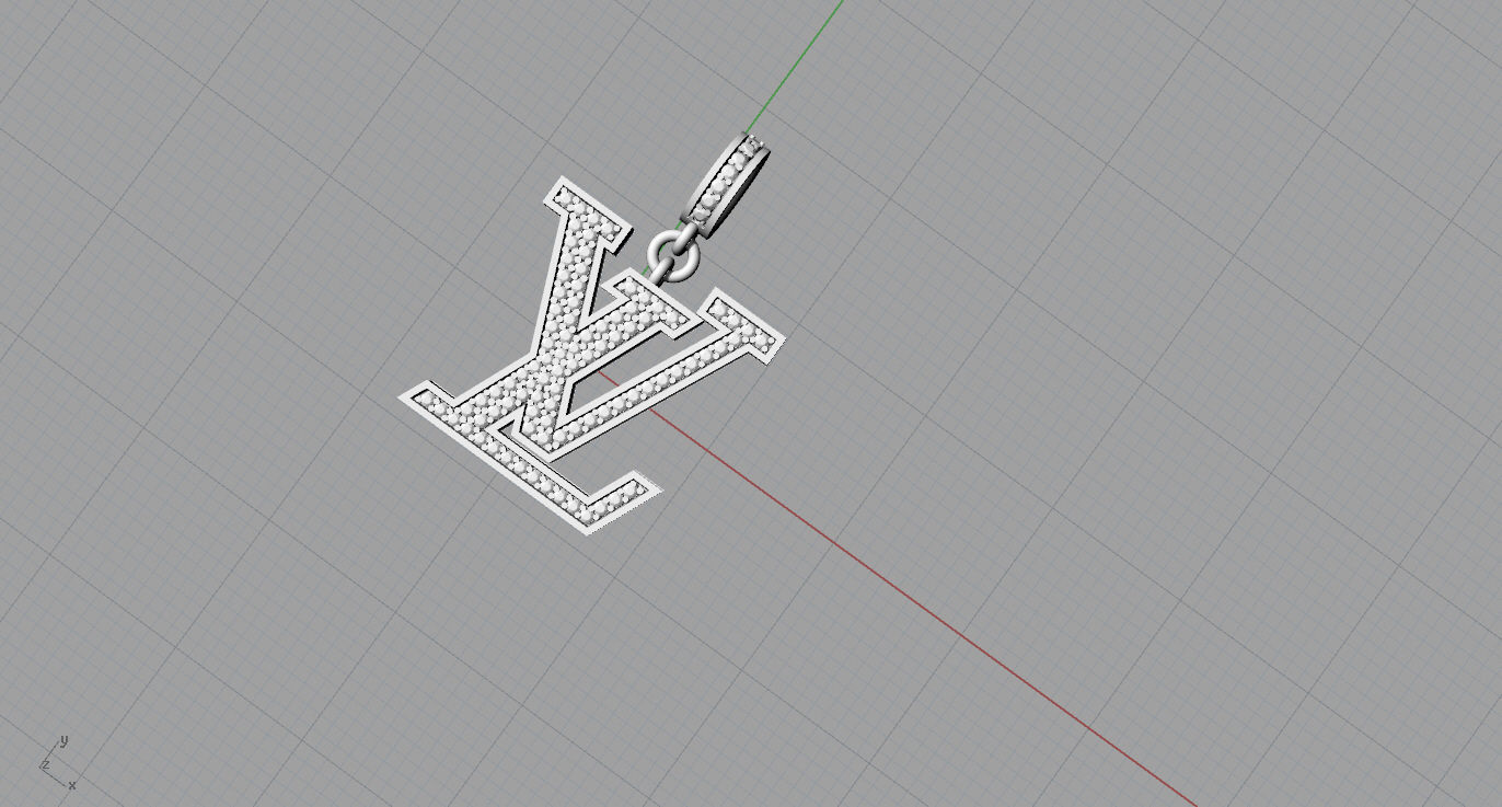 Louis Vuitton Pendant 3D print model_13