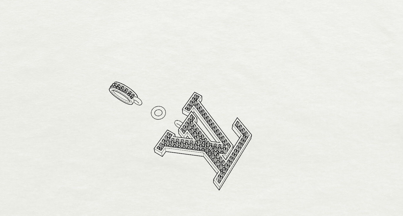 Louis Vuitton Pendant 3D print model_21