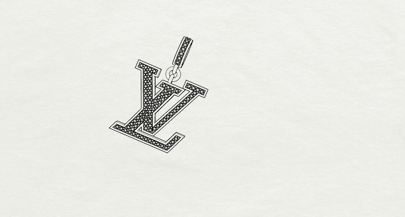 Louis Vuitton Pendant 3D print model_14