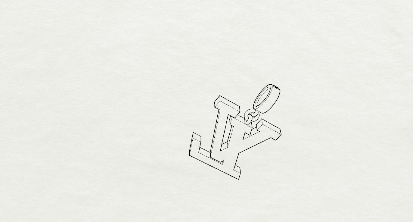 Louis Vuitton Pendant 3D print model_16