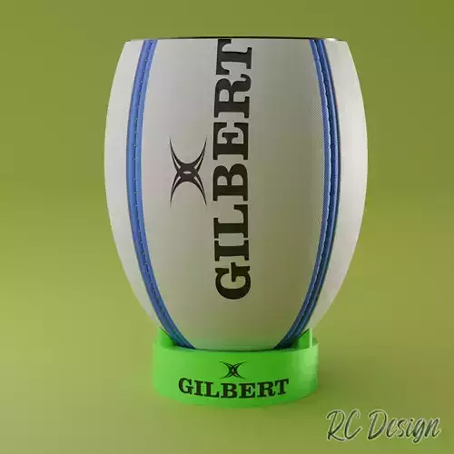 Mate Pelota Rugby 3D print model