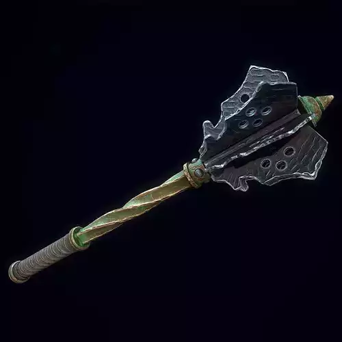 Medieval Mace Low-poly 3D model